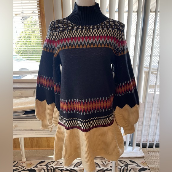 Anthropologie Bubble-Sleeve Turtleneck Sweater - Picture 3 of 10